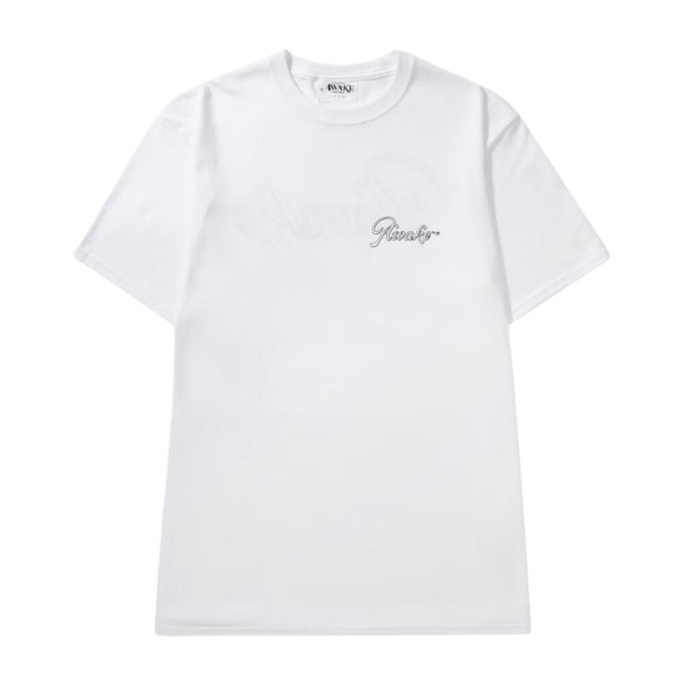 Awake NY Unisex White Printed T-Shirt Size XL